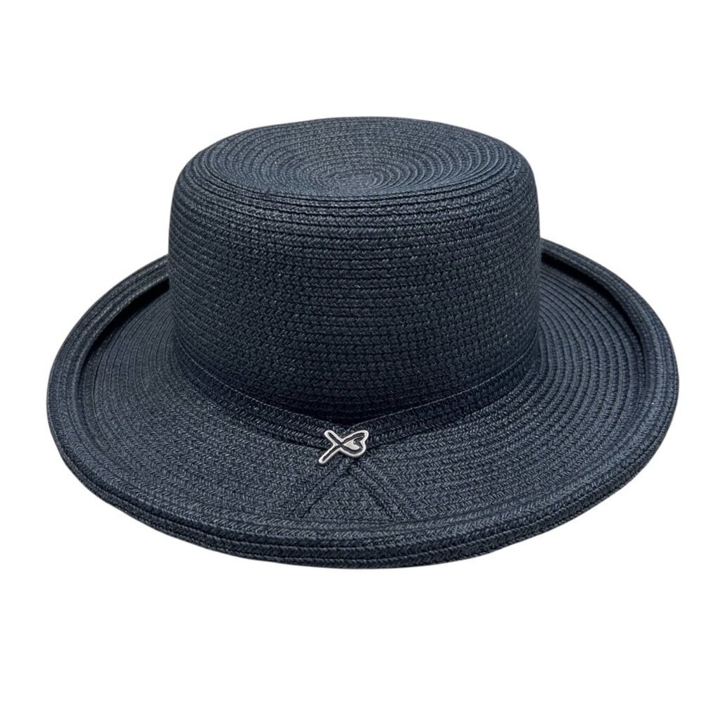 Betmar New York Paper Straw Hat Travel Lightweight Outdoors Beach Hiking Gardeni